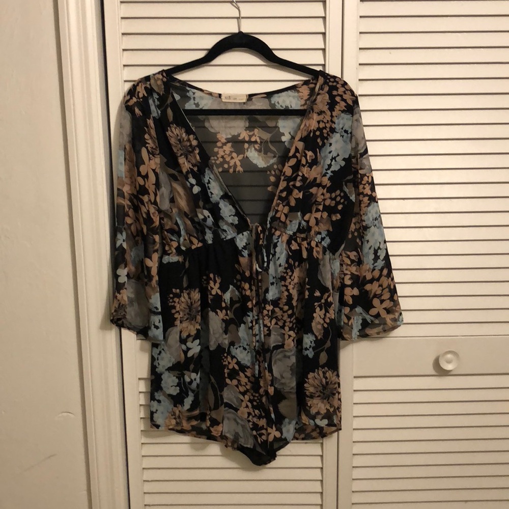 V cut boutique romper